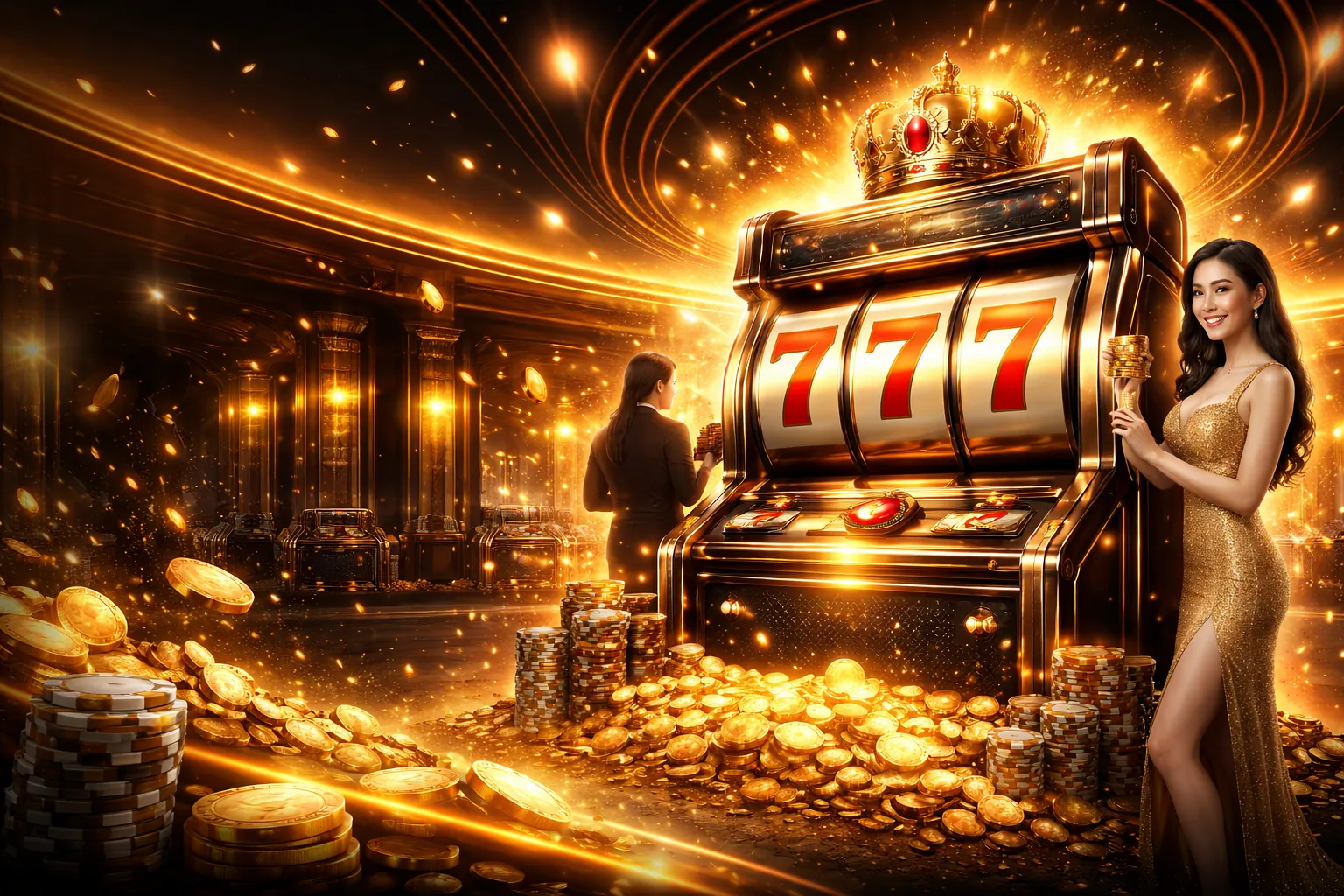 Hình ảnh nền Indonesia 88 Slot với các biểu tượng may mắn